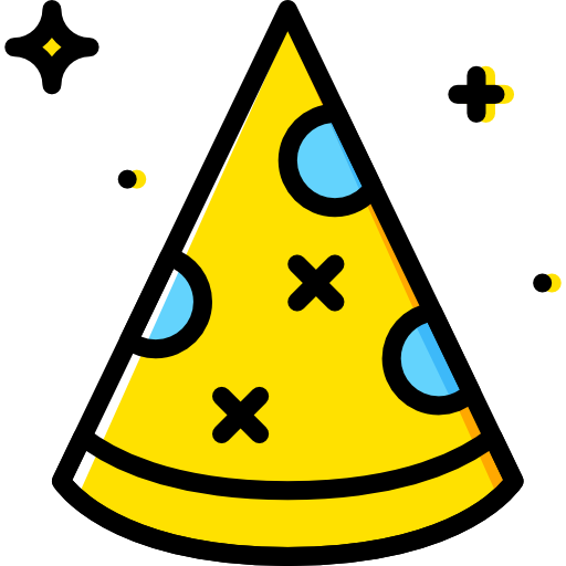 Party hat Basic Miscellany Yellow icon