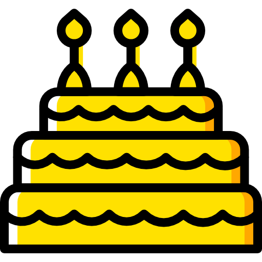 Торт на день рождения Basic Miscellany Yellow иконка