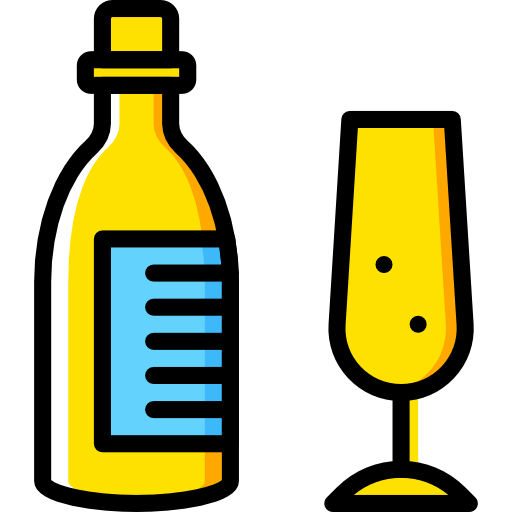 champanhe Basic Miscellany Yellow Ícone