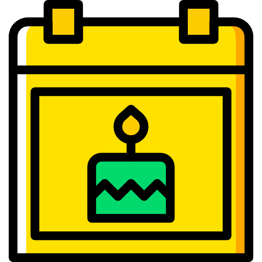 カレンダー Basic Miscellany Yellow icon