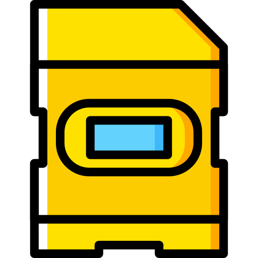 sd-kaart Basic Miscellany Yellow icoon