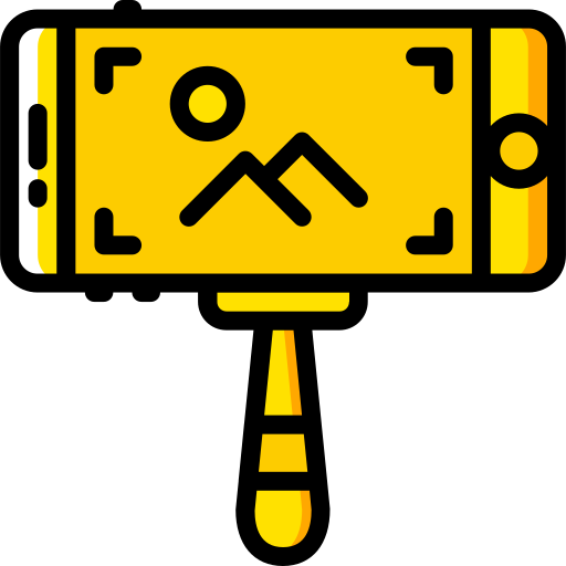 selfie-stick Basic Miscellany Yellow icon