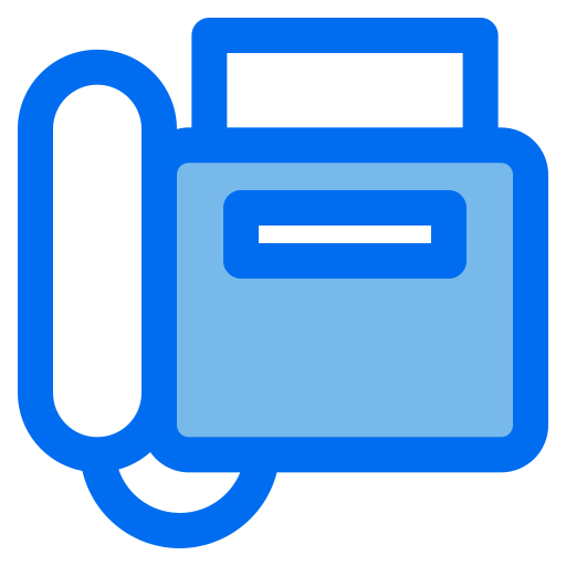 faxgerät Generic Blue icon