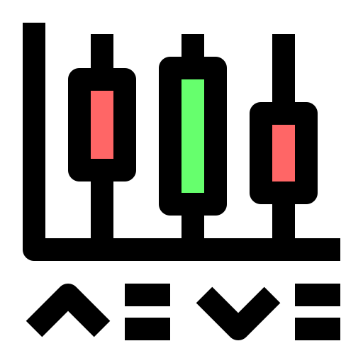 wykres świecowy Generic Outline Color ikona