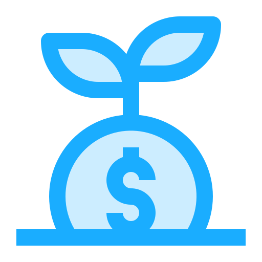 croissance Generic Blue Icône