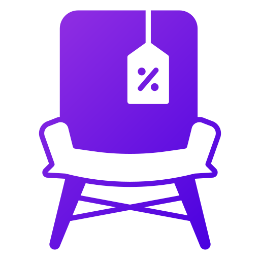 silla Generic Flat Gradient icono