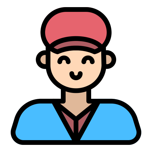 Delivery man Generic Outline Color icon