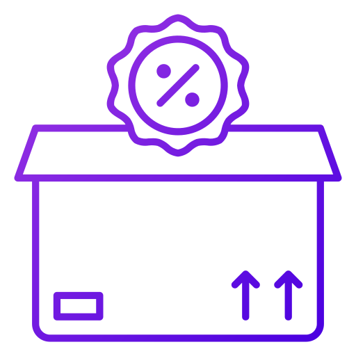 caja de entrega Generic Gradient icono