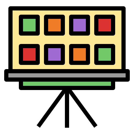 presentatie Generic Outline Color icoon