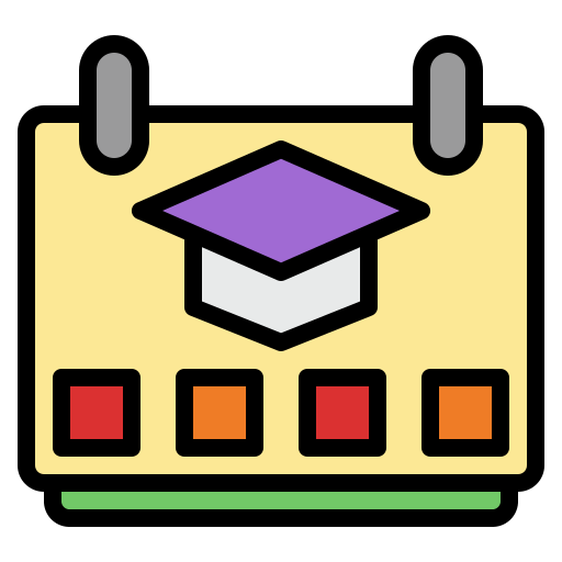 Semester Generic Outline Color icon