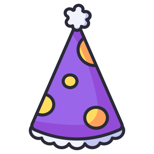 Party hat Generic Outline Color icon