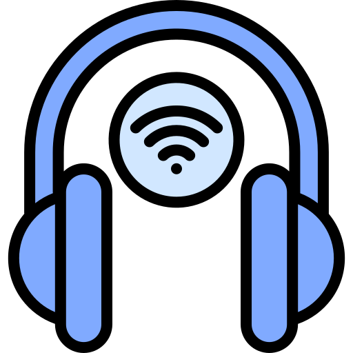 Headphones Generic Blue icon