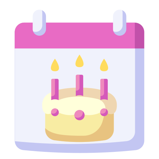 Birthday date Generic Flat icon