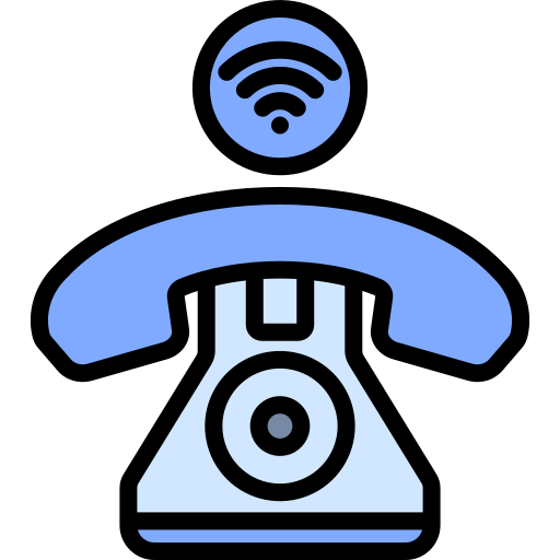 오래된 전화 Generic Blue icon