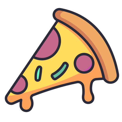 pizza Generic Outline Color icona
