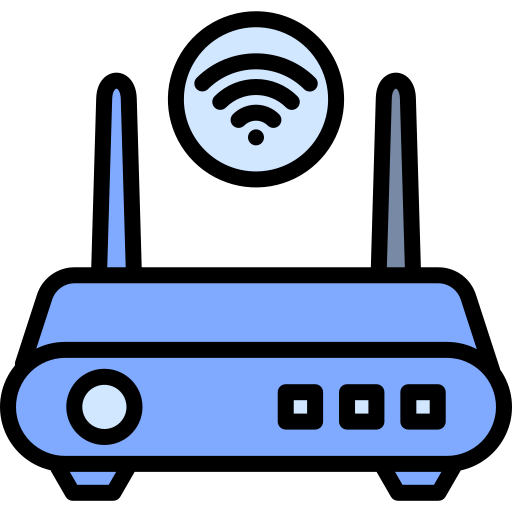 router inalámbrico Generic Blue icono