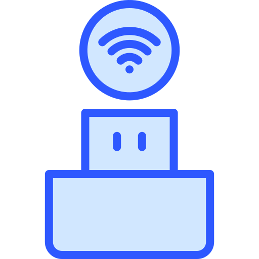 Wireless connection Generic Blue icon