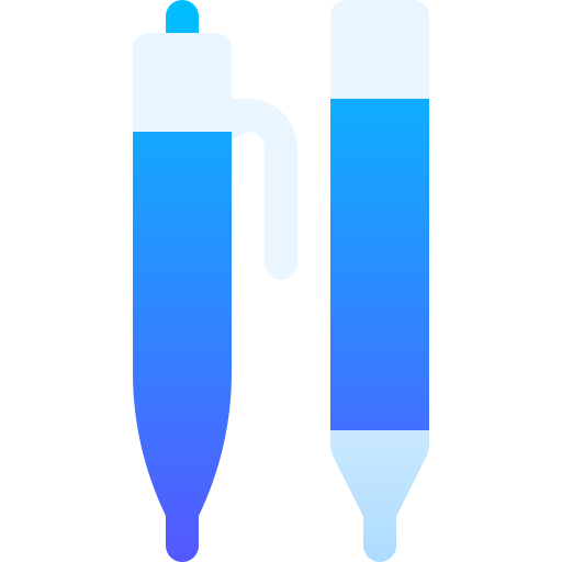 materiały piśmienne Basic Gradient Gradient ikona