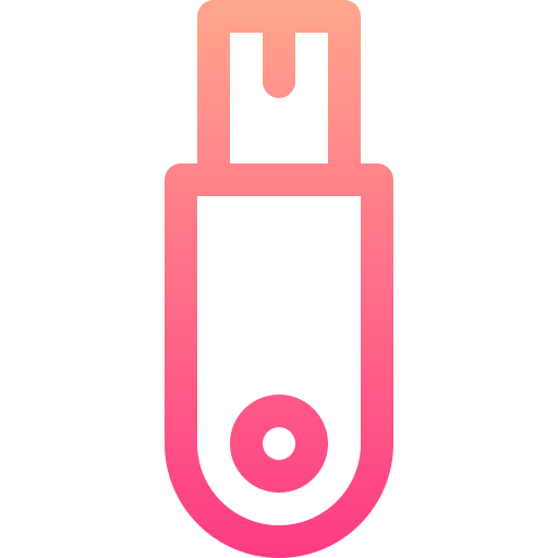 usb stick Basic Gradient Lineal color icon