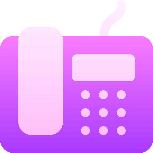 telefon stacjonarny Basic Gradient Gradient ikona
