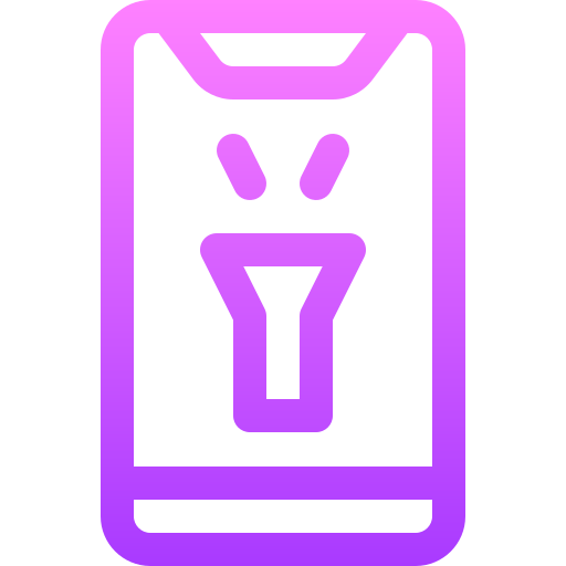 Flashlight Basic Gradient Lineal color icon