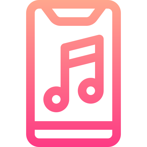 Music Basic Gradient Lineal color icon