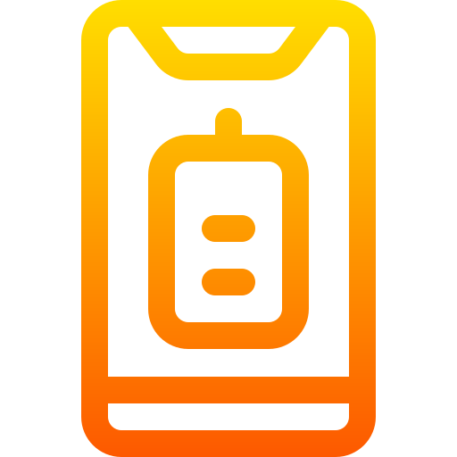 bateria Basic Gradient Lineal color ikona