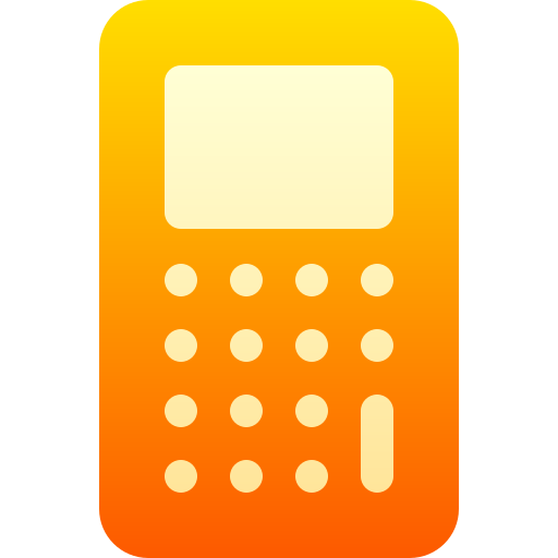 kalkulator Basic Gradient Gradient ikona