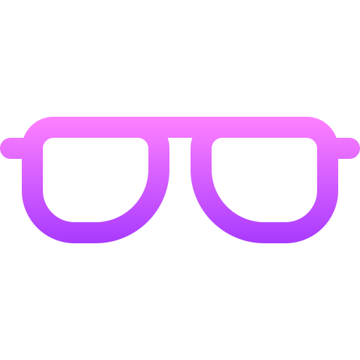 眼鏡 Basic Gradient Lineal color icon