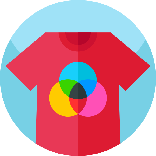 t-shirt Geometric Flat Circular Flat icon