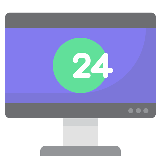 24 часовая поддержка Toempong Flat иконка