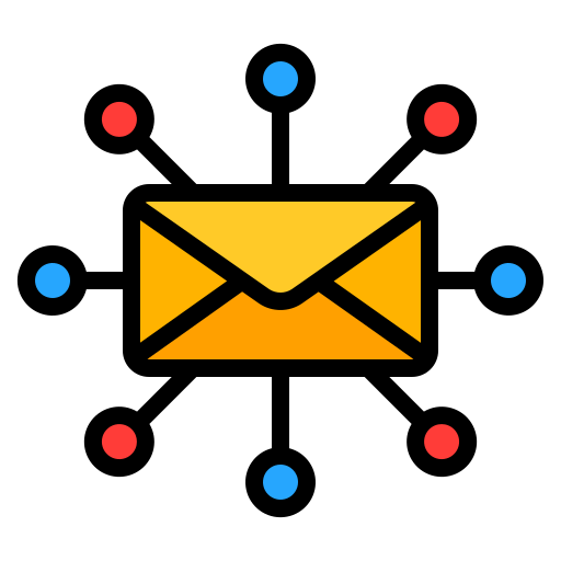 marketing e-mailowy Generic Outline Color ikona