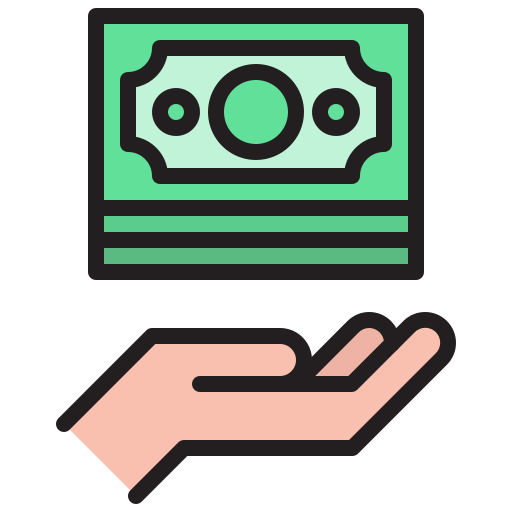 dinero en efectivo Toempong Lineal color icono