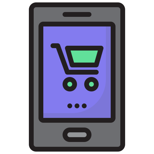Мобильный шоппинг Toempong Lineal color иконка
