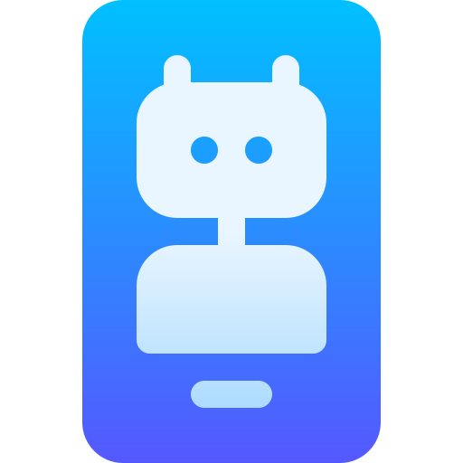 chatbot Basic Gradient Gradient Icône