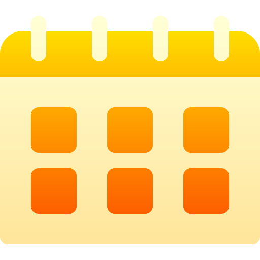 Calendar Basic Gradient Gradient icon