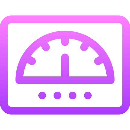 Speedometer Basic Gradient Lineal color icon