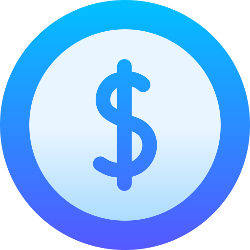 Coin Basic Gradient Gradient icon