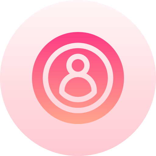 プロフィール Basic Gradient Circular icon