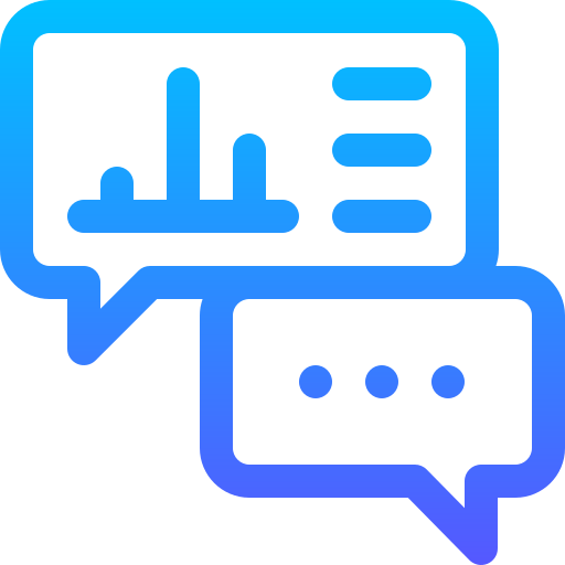 Conversation Basic Gradient Lineal color icon