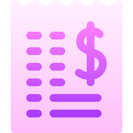 rekening Basic Gradient Gradient icoon