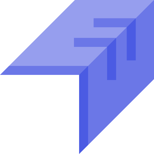 chevron Basic Straight Flat icona