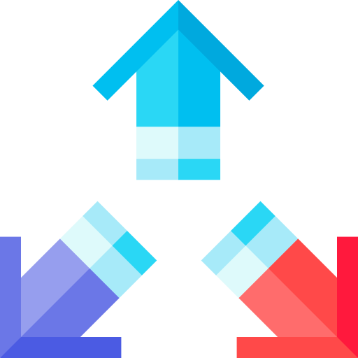 pijlen Basic Straight Flat icoon