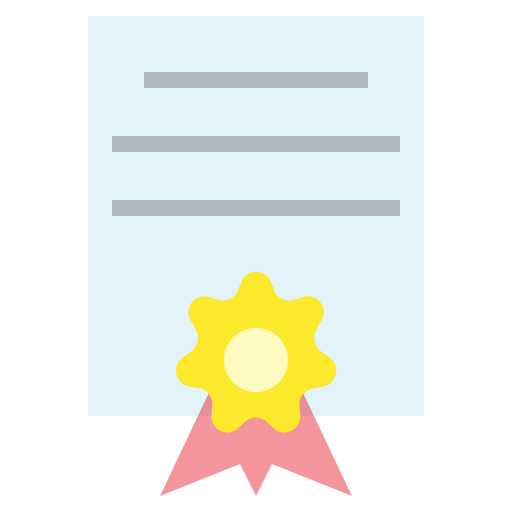 certificato Generic Flat icona