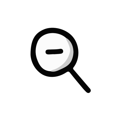 zoom-out-option Generic Hand Drawn Black icon