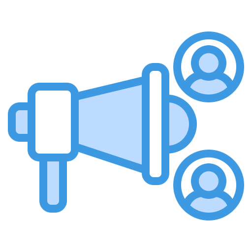 Social marketing Generic Blue icon
