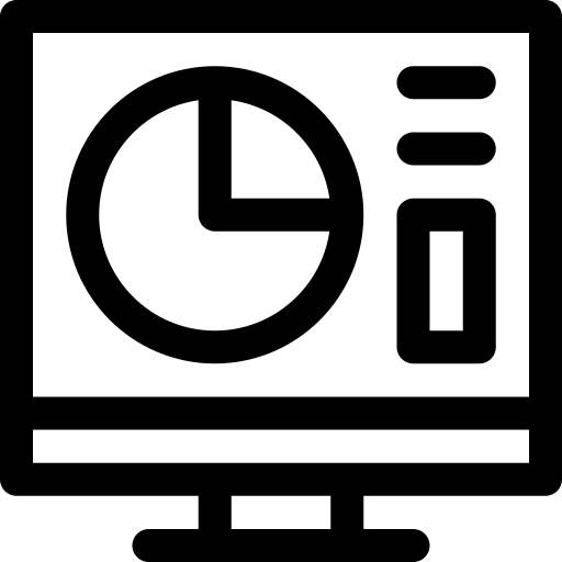 computer Basic Rounded Lineal icona