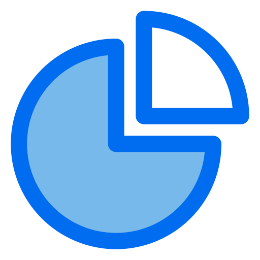 gráfico circular Generic Blue icono