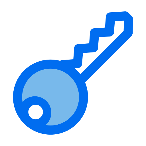 schlüssel Generic Blue icon