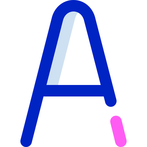 Letter a Super Basic Orbit Color icon
